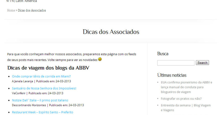 As Últimas Dicas dos participantes da ABBV